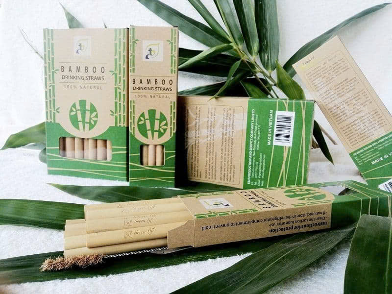 Hộp đựng ống hút hữu cơ cho doanh nghiệp 